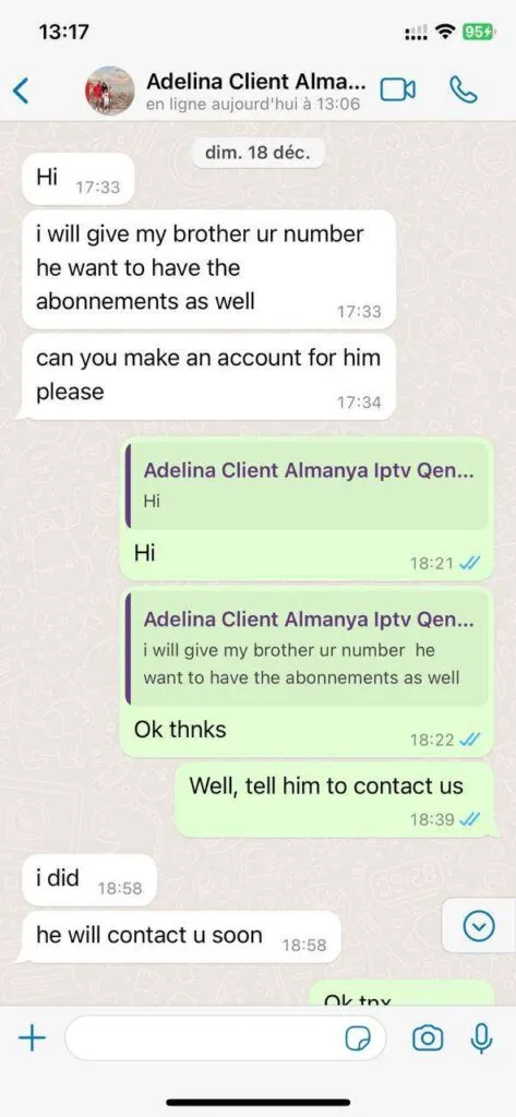 Anonymised WhatsApp support conversation 5